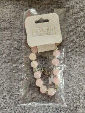 D'Bello Accessories Pink Beaded Bracelet